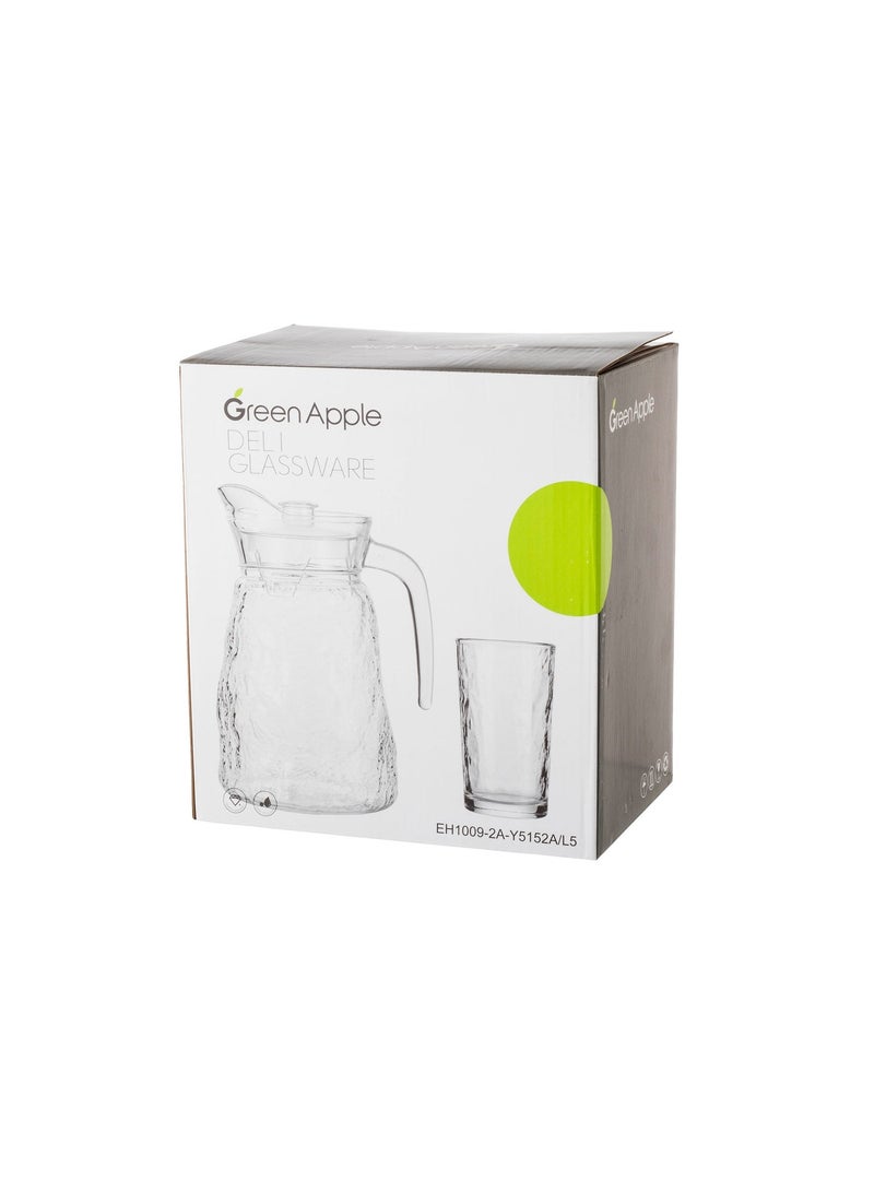 Green Apple A Glass Set Consisting Of 4 Cups Of 300 Ml For Juice And Water - Image 5